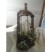 Vintage Large Wood Turned Spindle Hanging Bird Cage Wall Pocket Flower Planter   273404129760